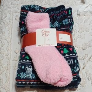 Sleep Chic pants and socks